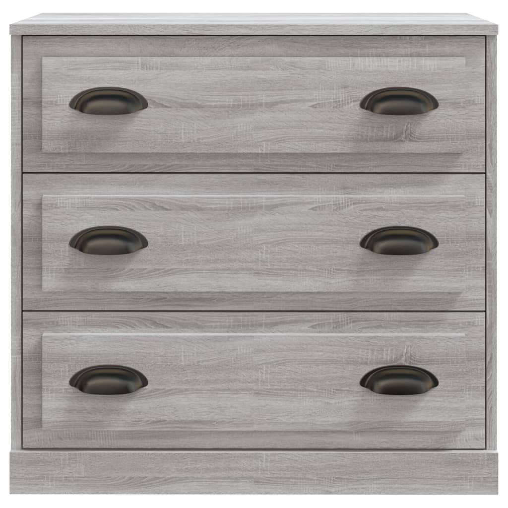 Buffets 2 pcs en bois ouvré couleur chêne