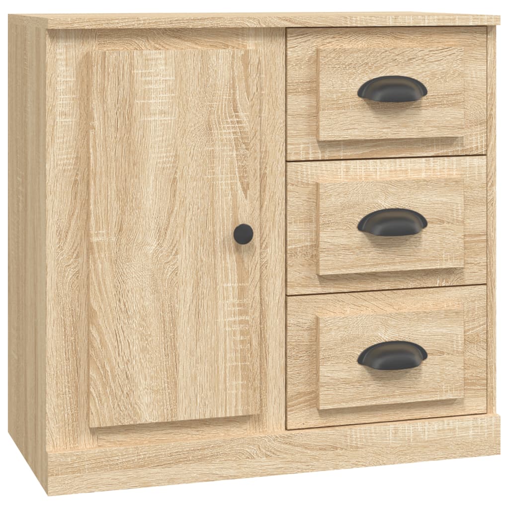 Buffets 3 pcs en bois travaillé.