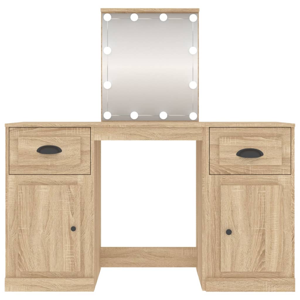 Kaptafel met LED-verlichting 130x50x132,5 cm