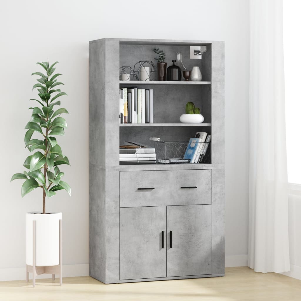 Armoire haute en bois couleur chêne