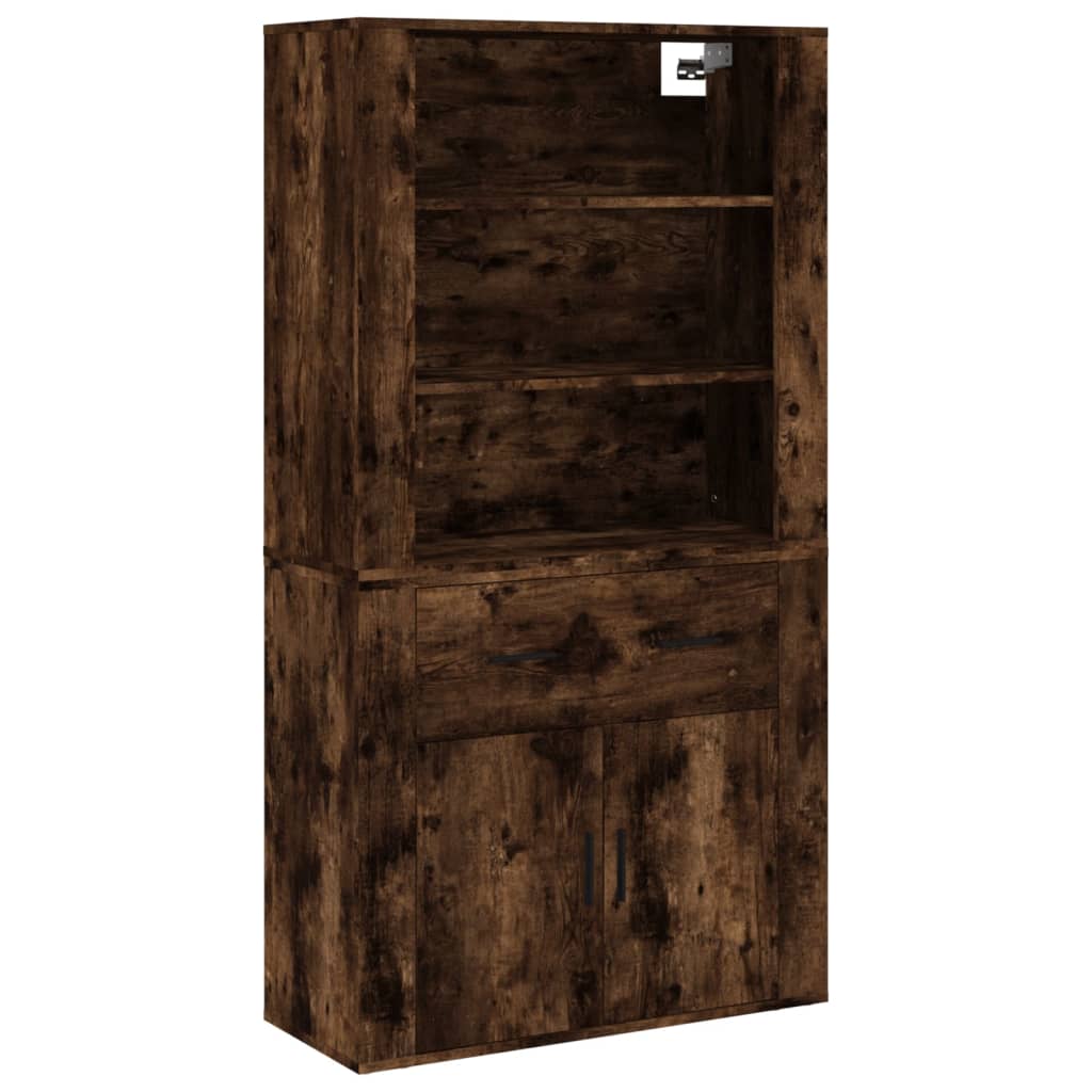 Armoire haute en bois couleur chêne