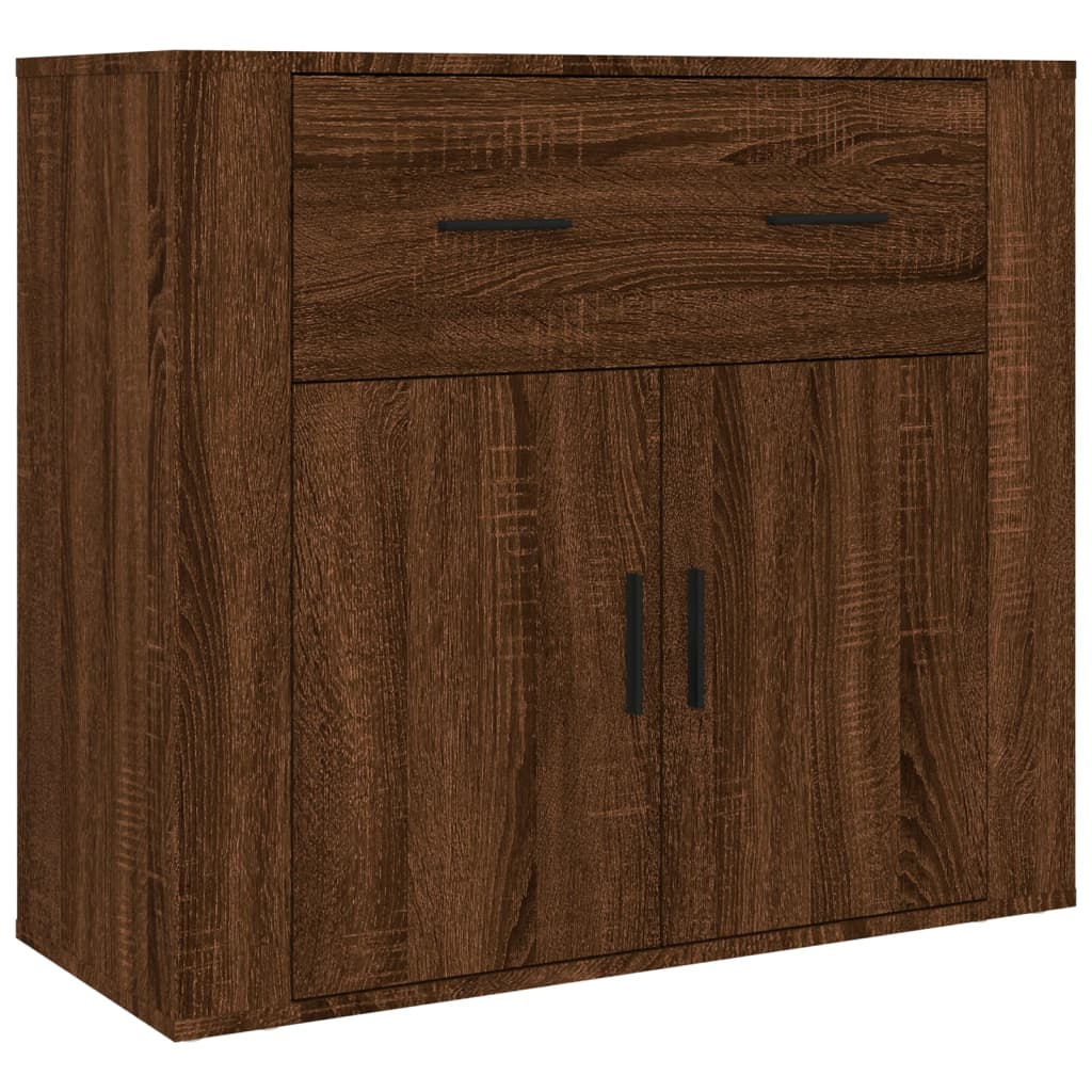 Armoire haute en bois couleur chêne