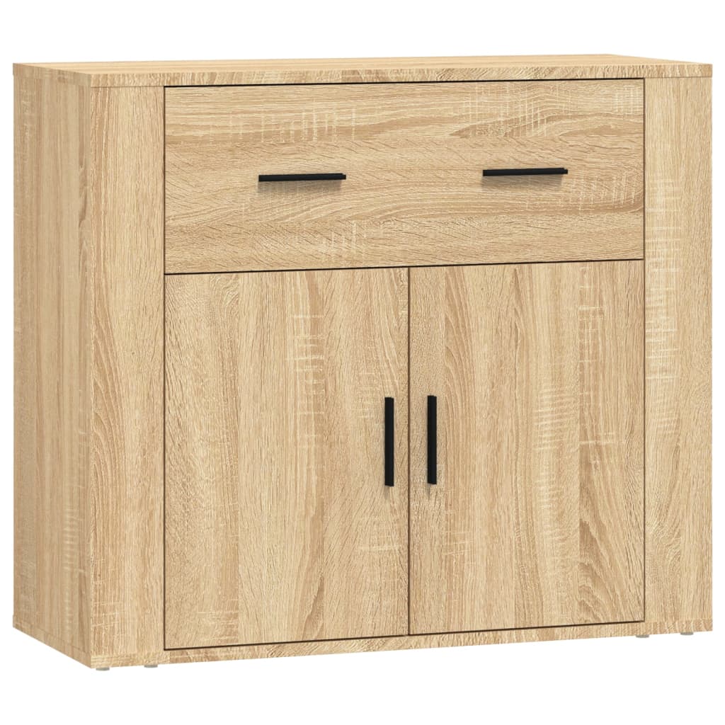 Buffets 3 pcs en bois ouvré couleur chêne