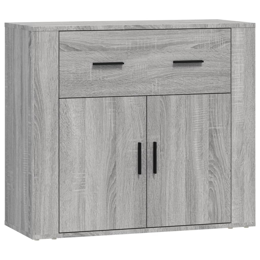 Buffets 3 pcs en bois ouvré couleur chêne