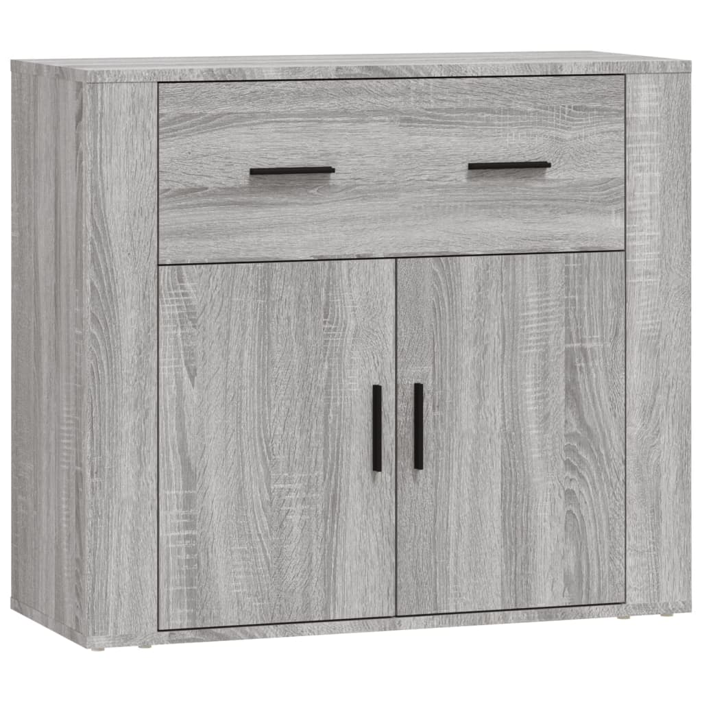 Buffets 3 pcs en bois ouvré couleur chêne