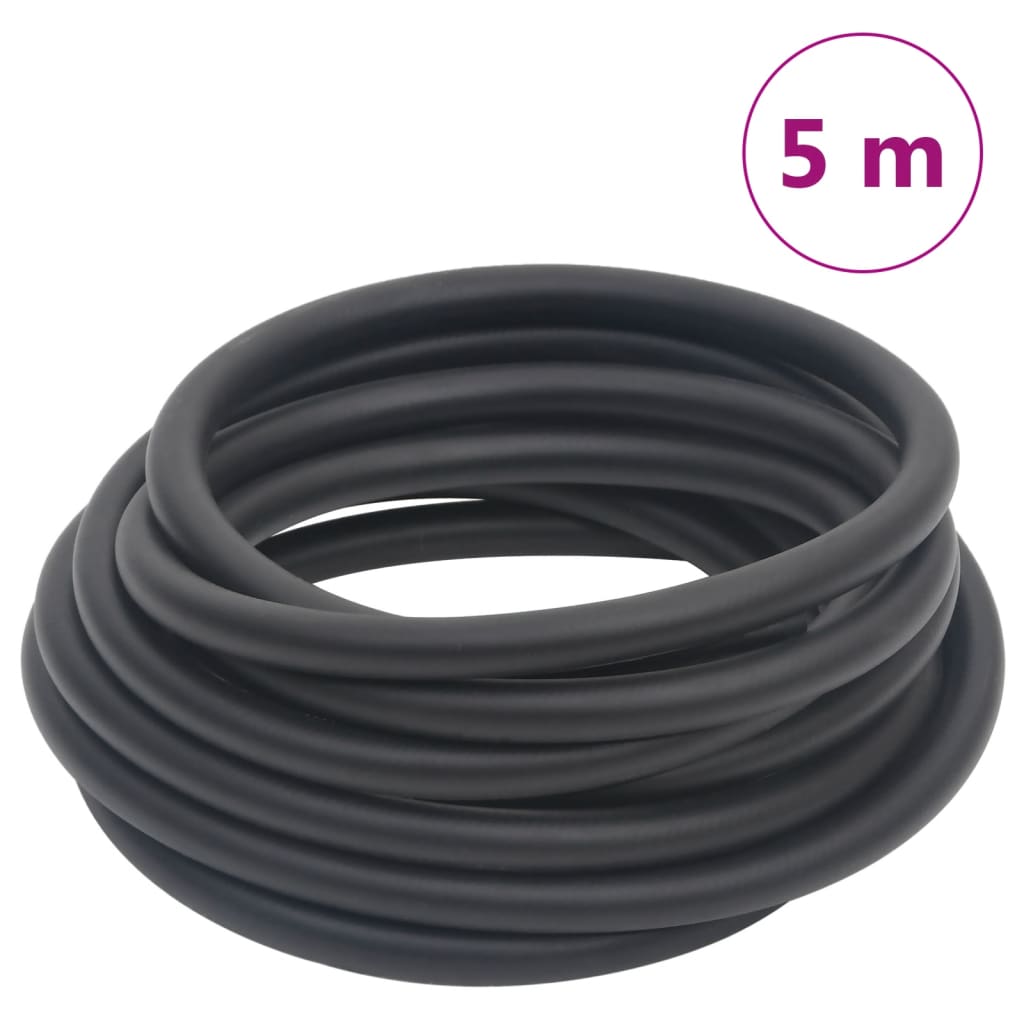 Luchtslang hybride 0,6'' 5 m rubber en PVC zwart