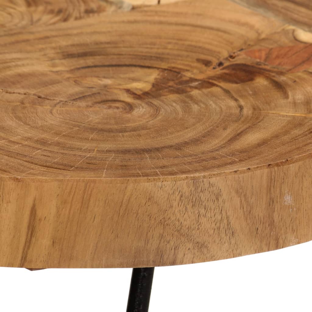 Table basse 4 troncs d'arbre 35 cm en bois de Sesham massif