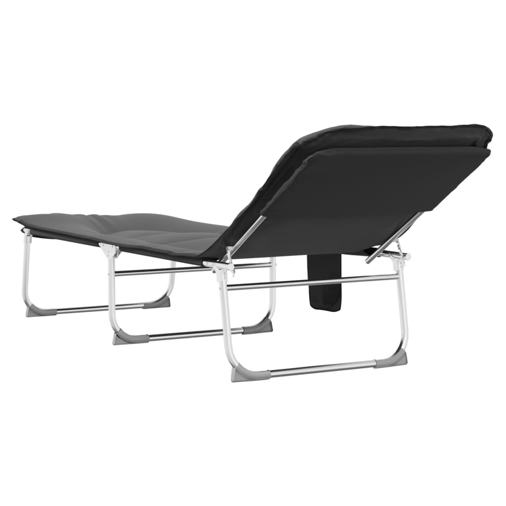 Chaise longue pliable en tissu