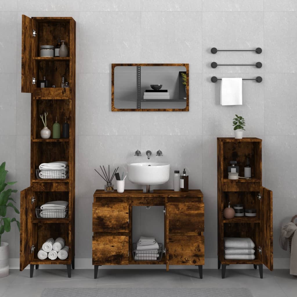 Ensemble de meubles de salle de bain 3 pièces en bois