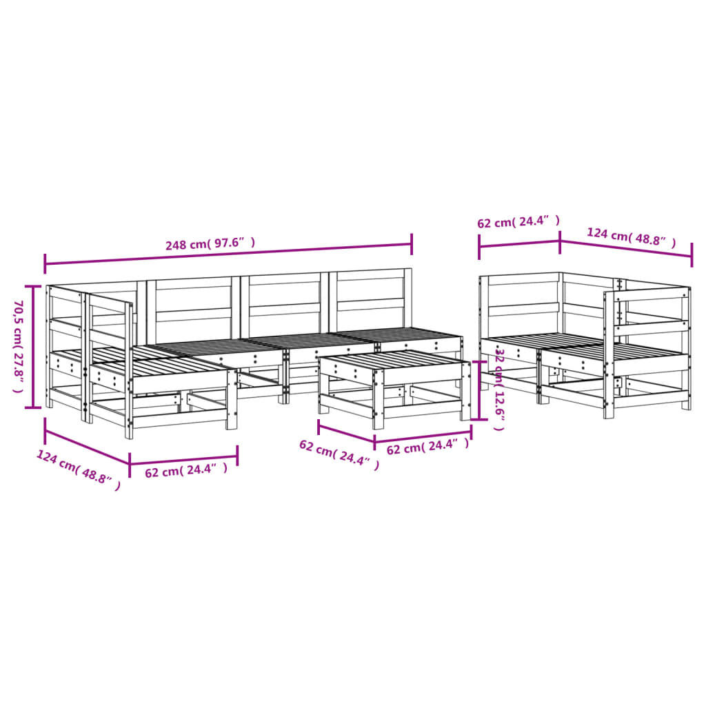 8-delige Loungeset