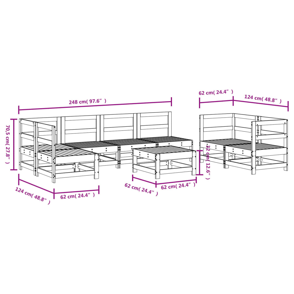 8-delige Loungeset