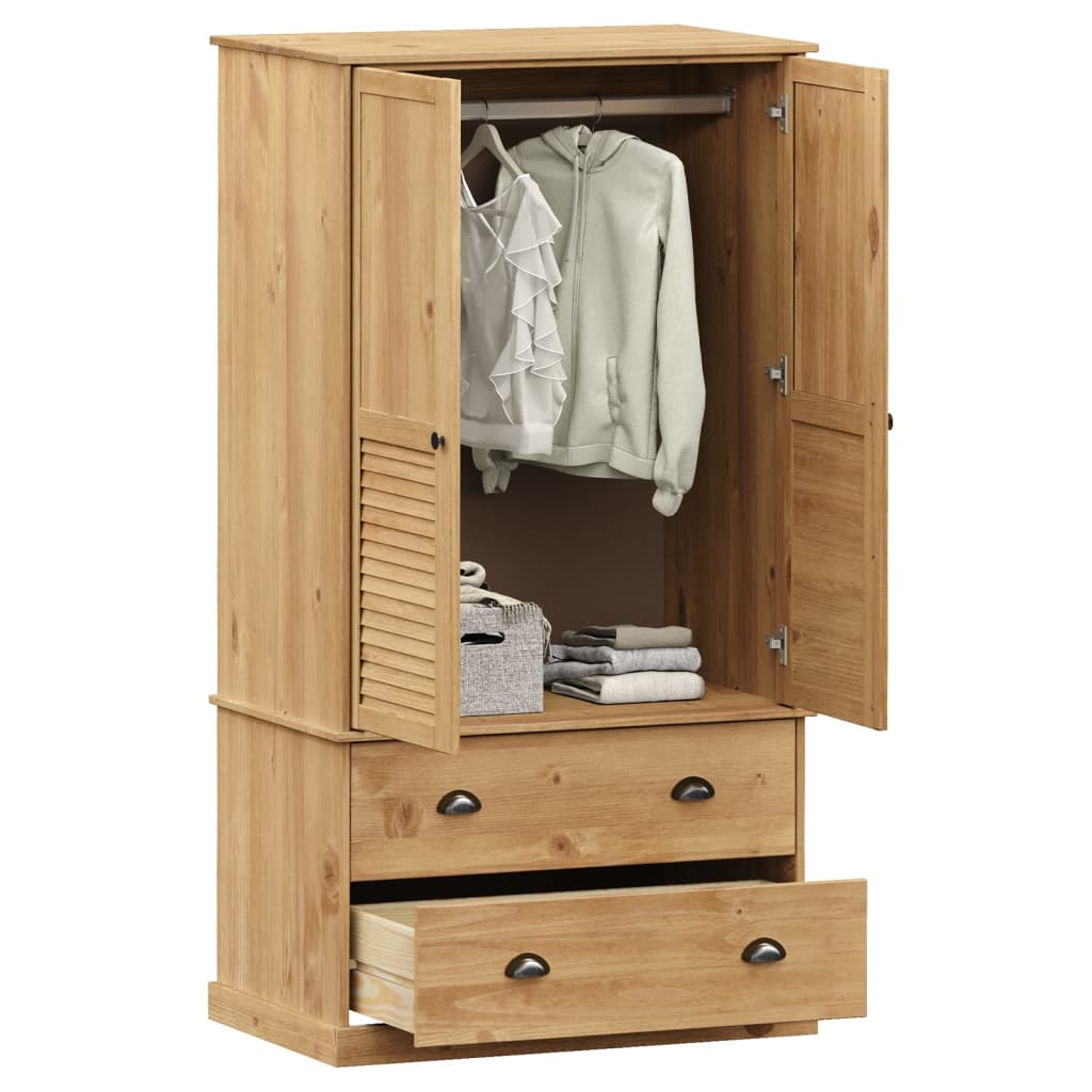 Armoire VIGO 90x55x176 cm en bois de pin massif