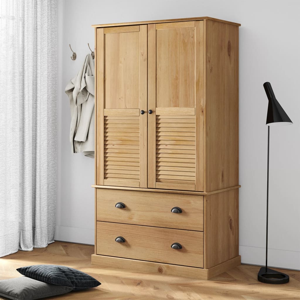 Armoire VIGO 90x55x176 cm en bois de pin massif