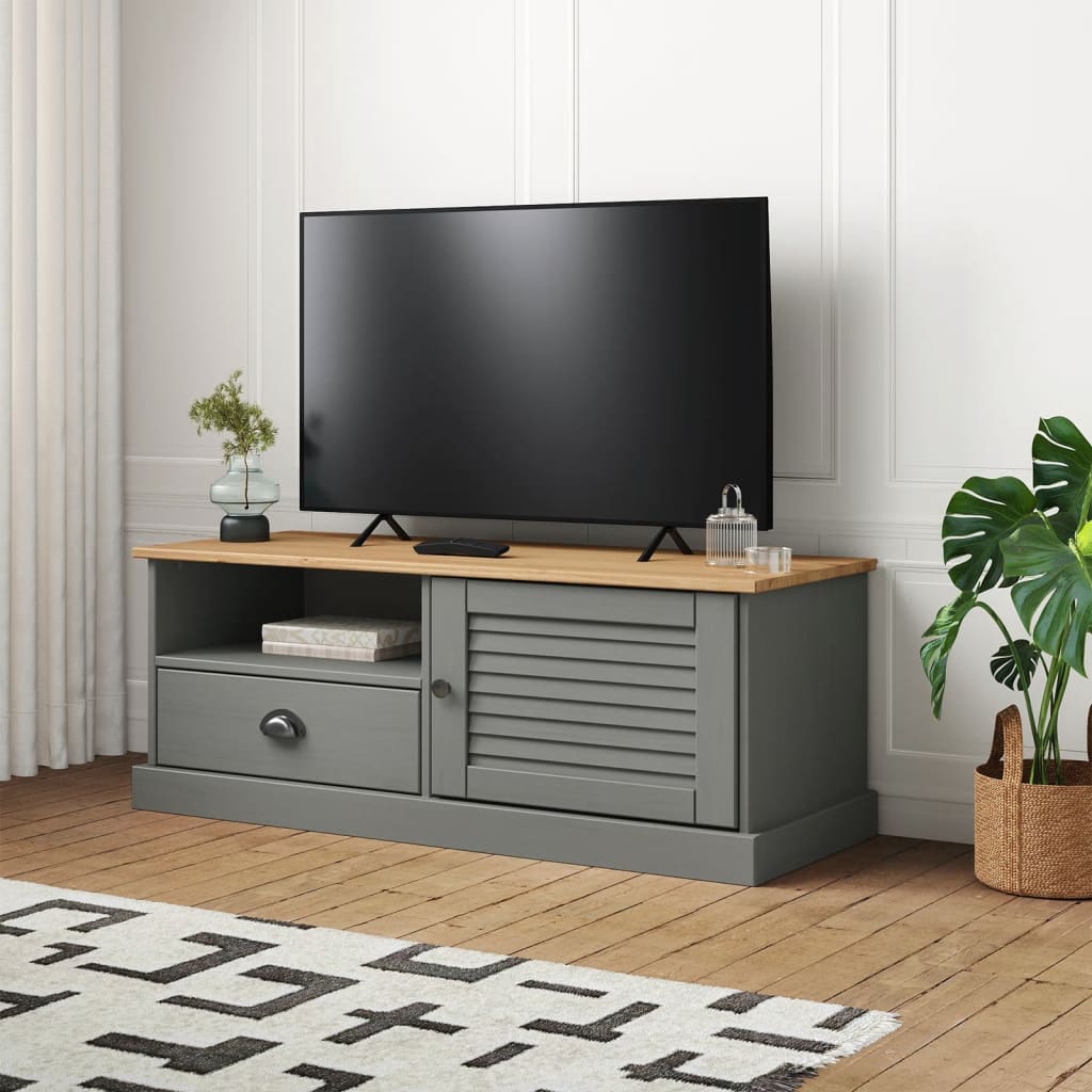 Tv-meubel VIGO 106x40x40 cm massief grenenhout