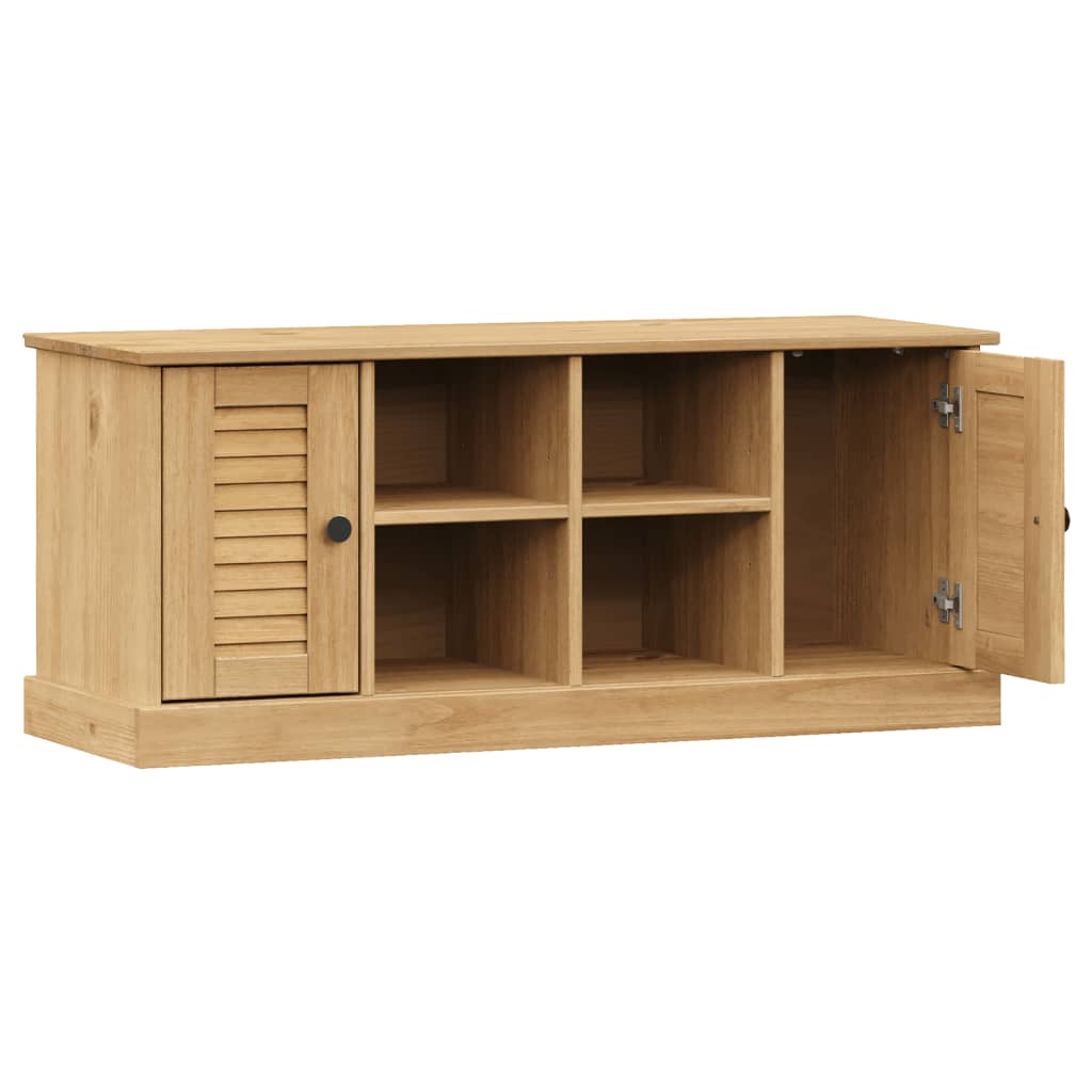 Schoenenbank VIGO 106x35x45 cm massief grenenhout grijs