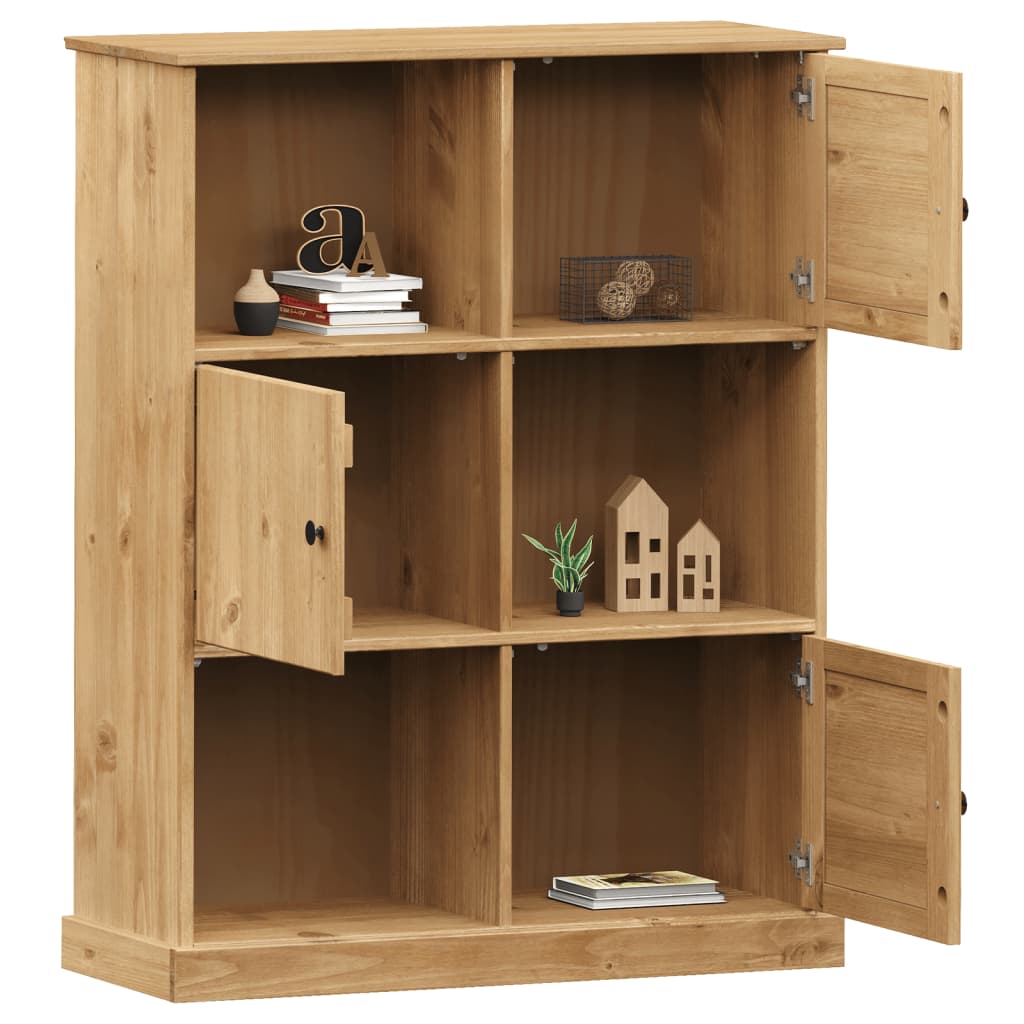 Boekenkast VIGO 90x35x114,5 cm massief grenenhout