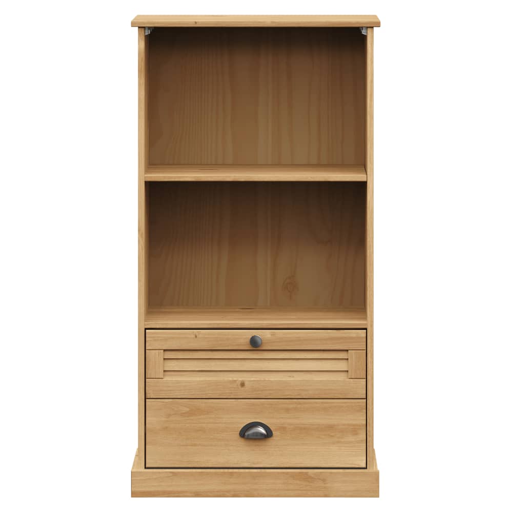 Boekenkast VIGO 60x35x114,5 cm massief grenenhout grijs