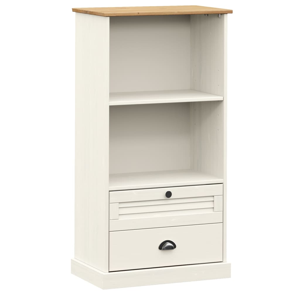 Boekenkast VIGO 60x35x114,5 cm massief grenenhout grijs