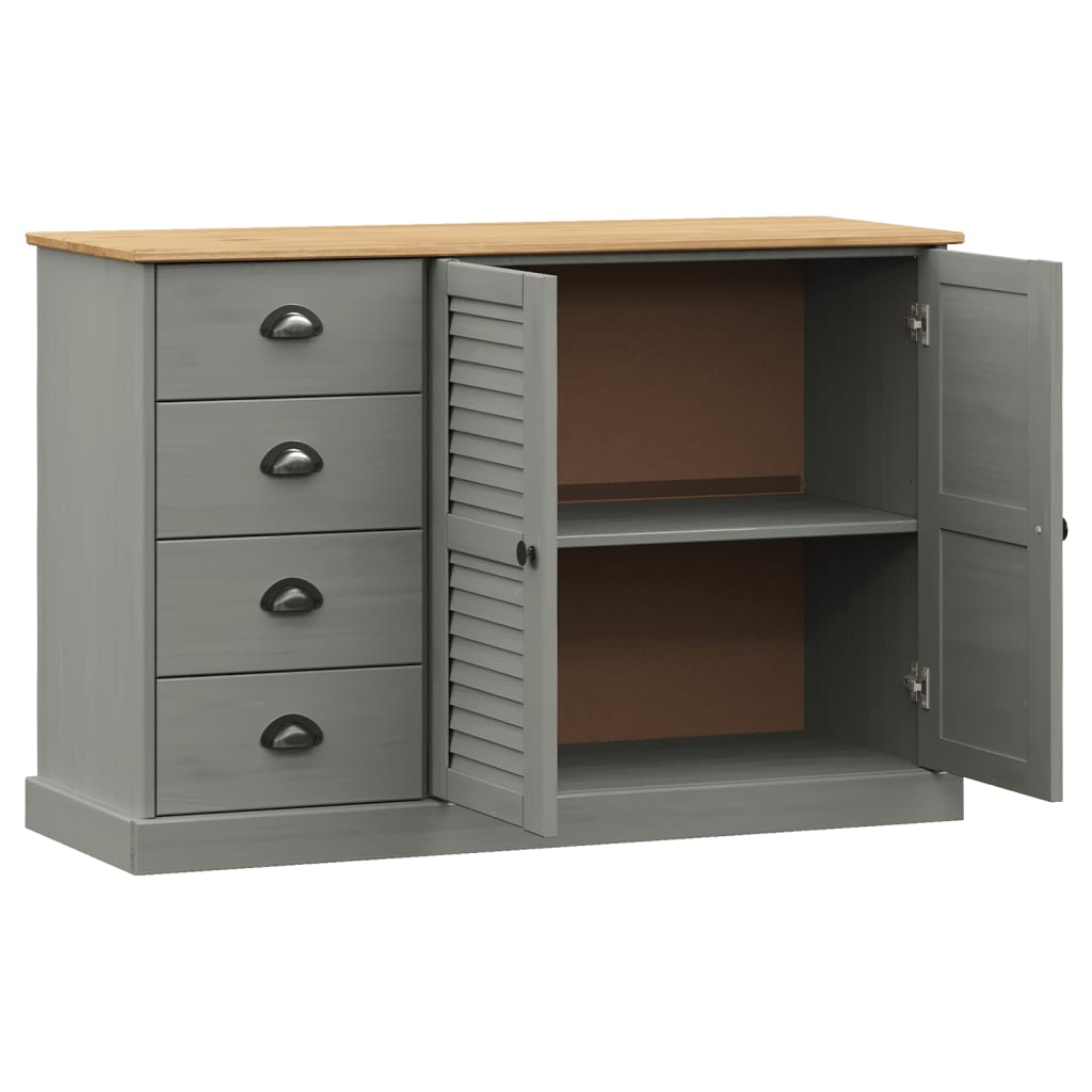 Dressoir met lades VIGO 113x40x75 cm massief grenenhout