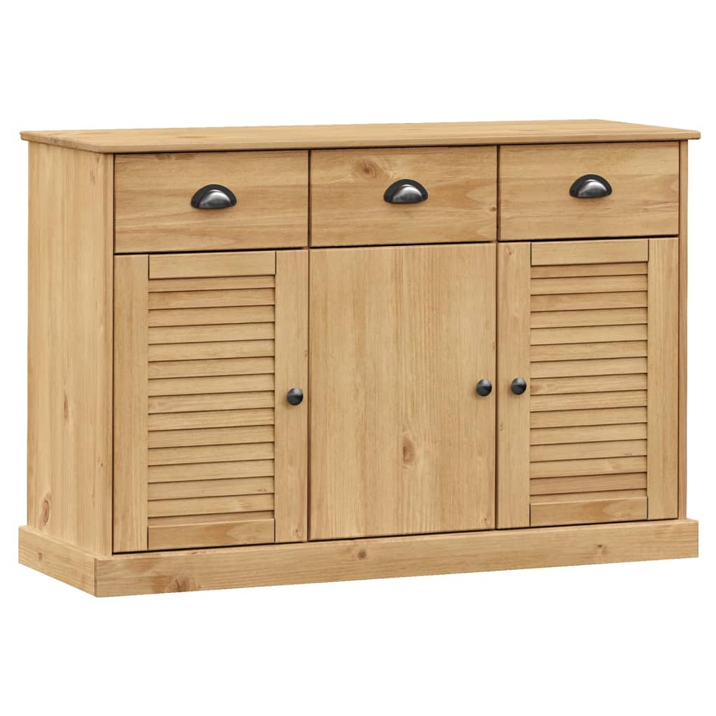 Buffet avec tiroirs VIGO 113x40x75 cm en bois de pin massif