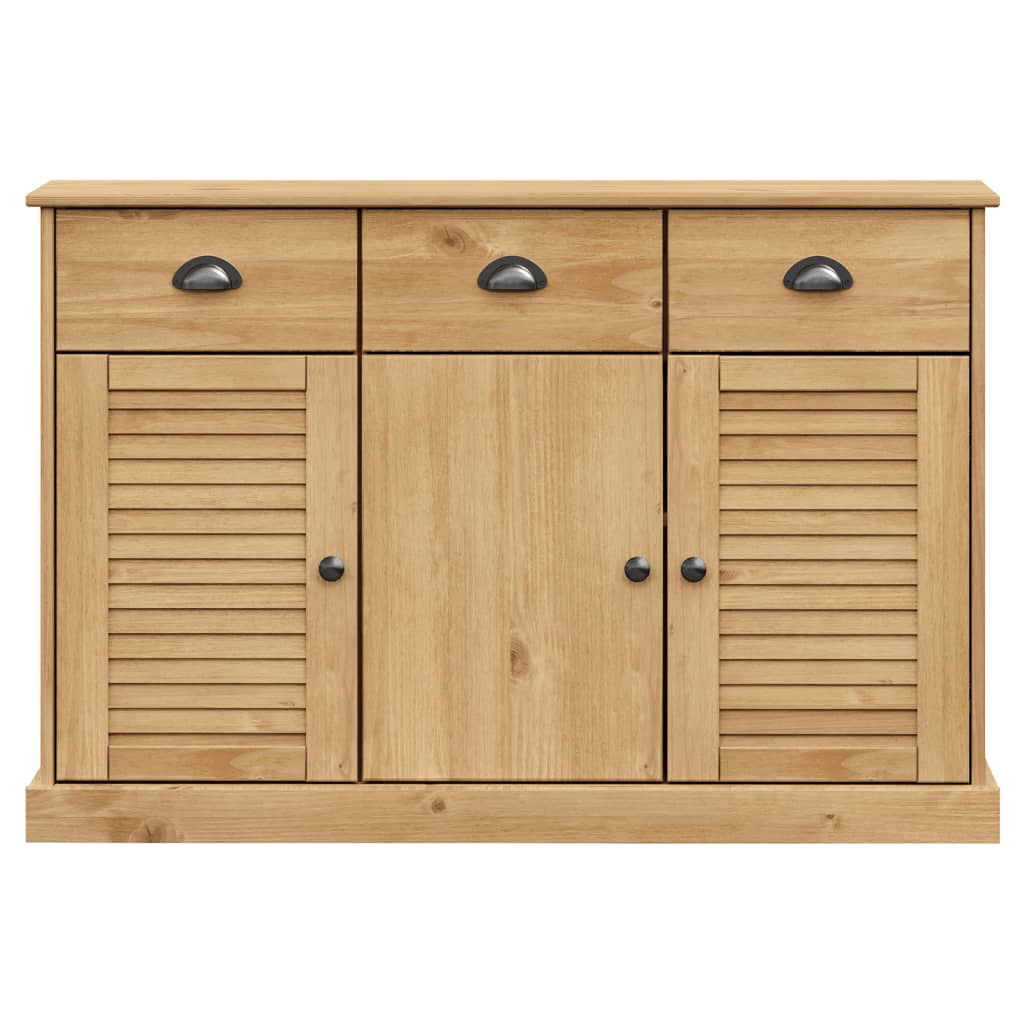 Buffet avec tiroirs VIGO 113x40x75 cm en bois de pin massif