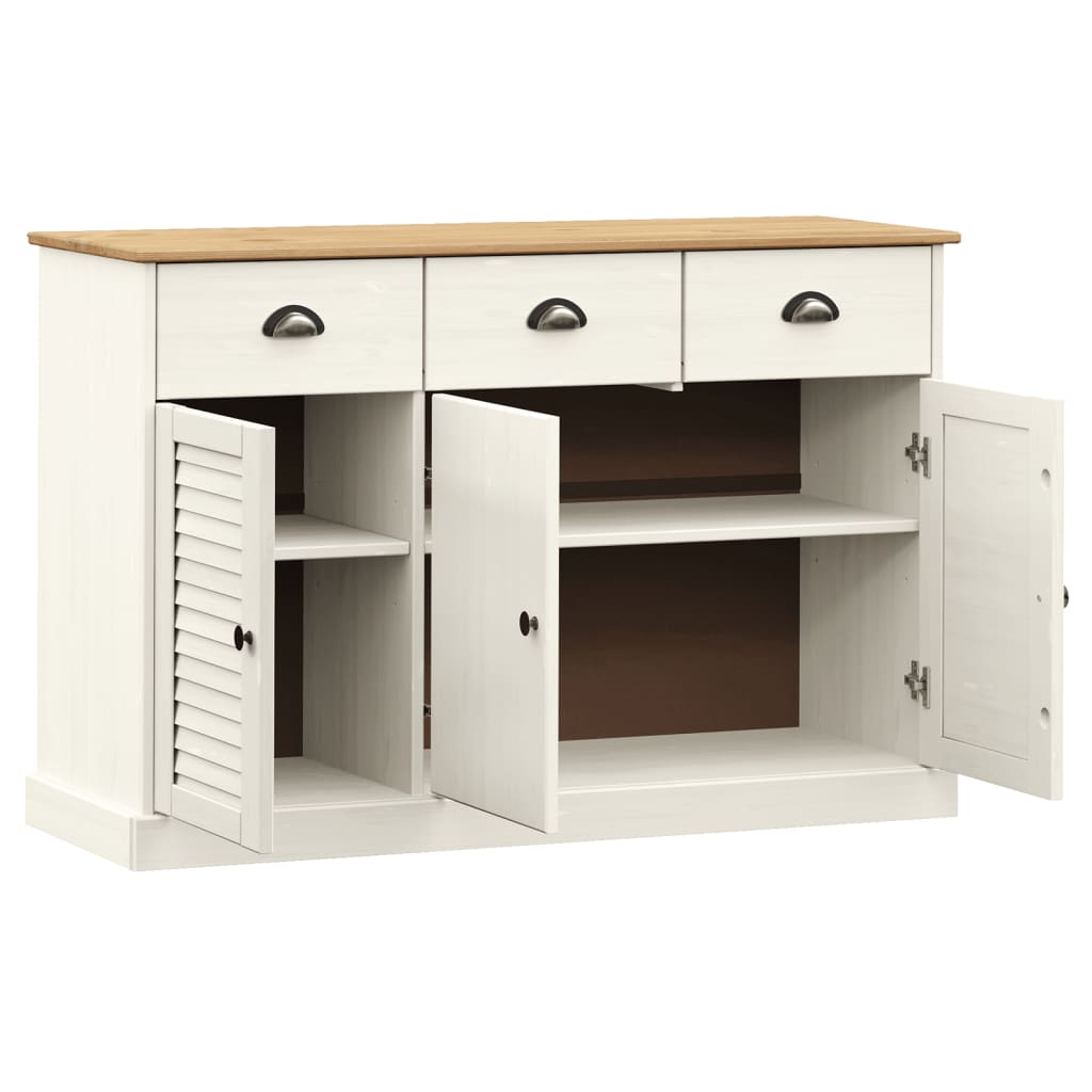 Dressoir met lades VIGO 113x40x75 cm massief grenenhout