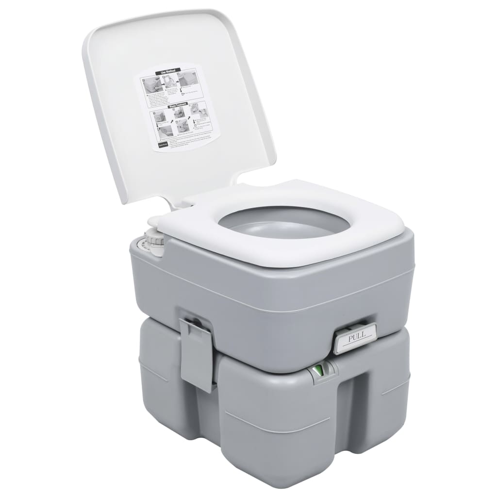 Ensemble de toilettes et réservoir d'eau de camping portables