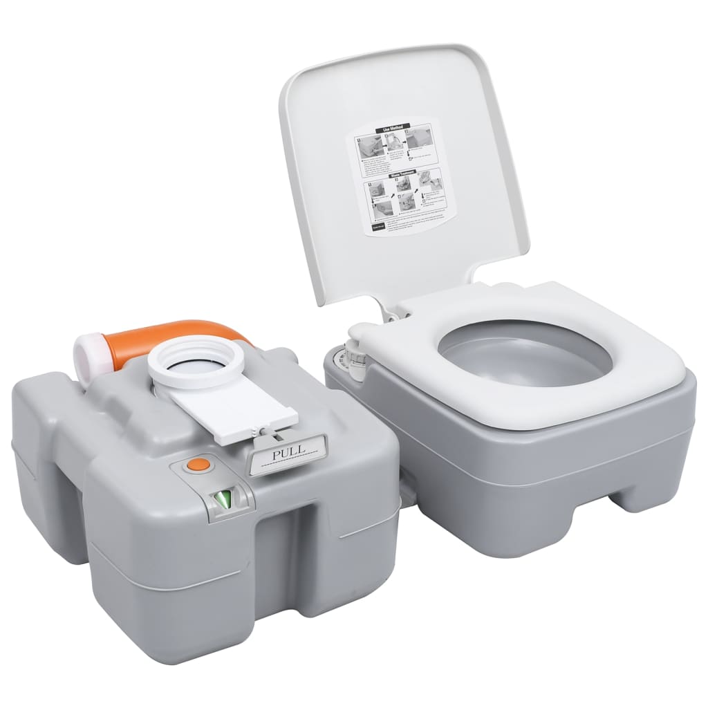 Ensemble de toilettes et réservoir d'eau de camping portables