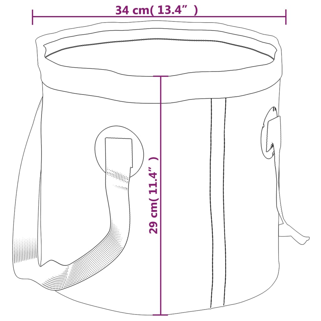 Emmers 2 st inklapbaar 30 L PVC