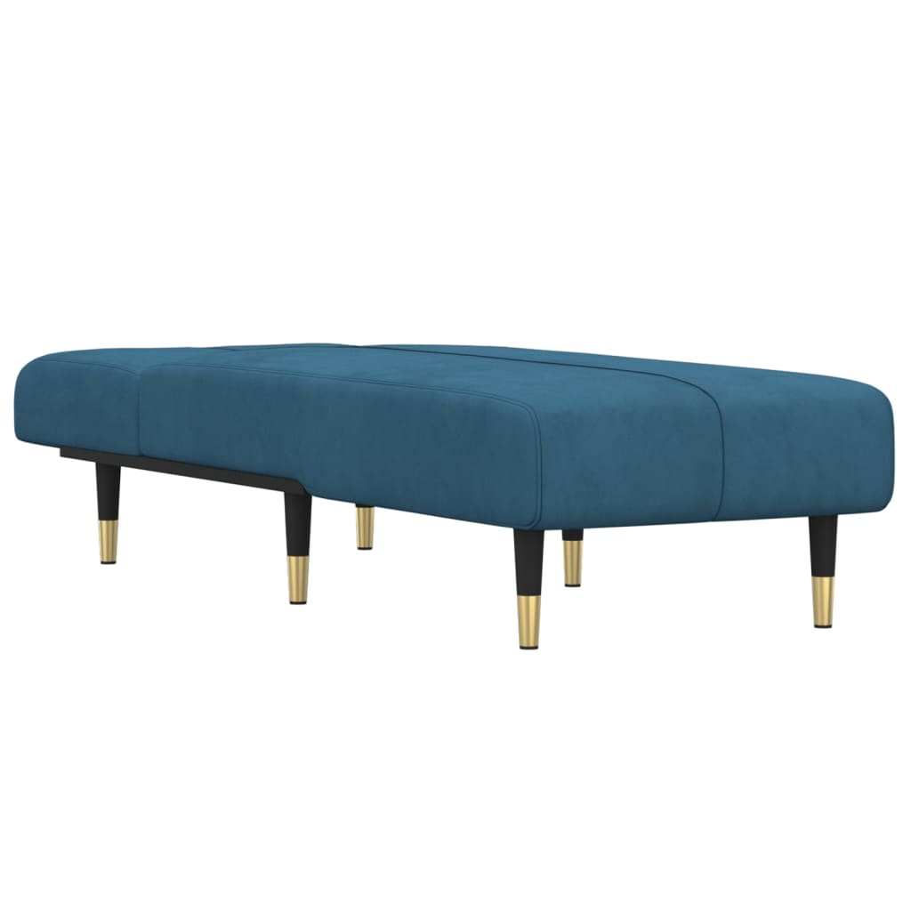 Chaise longue fluweel