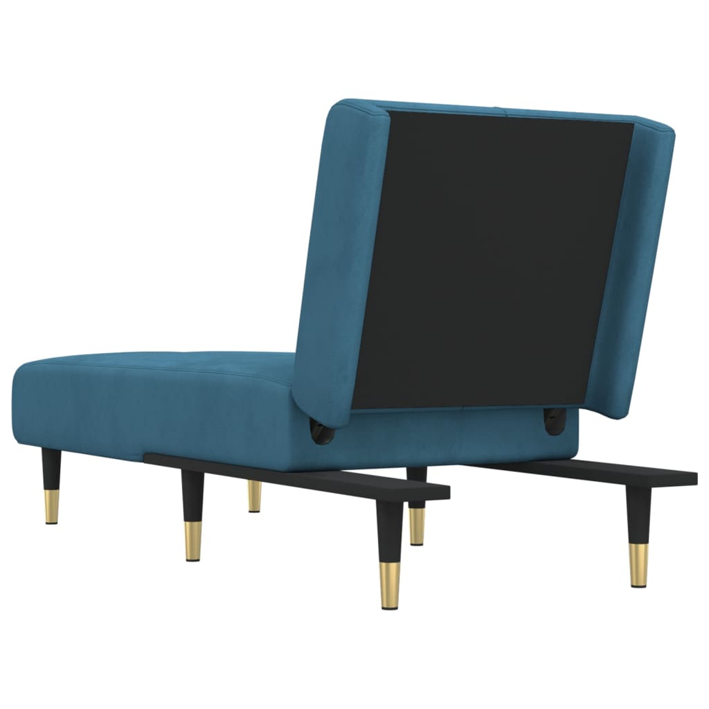 Chaise longue fluweel