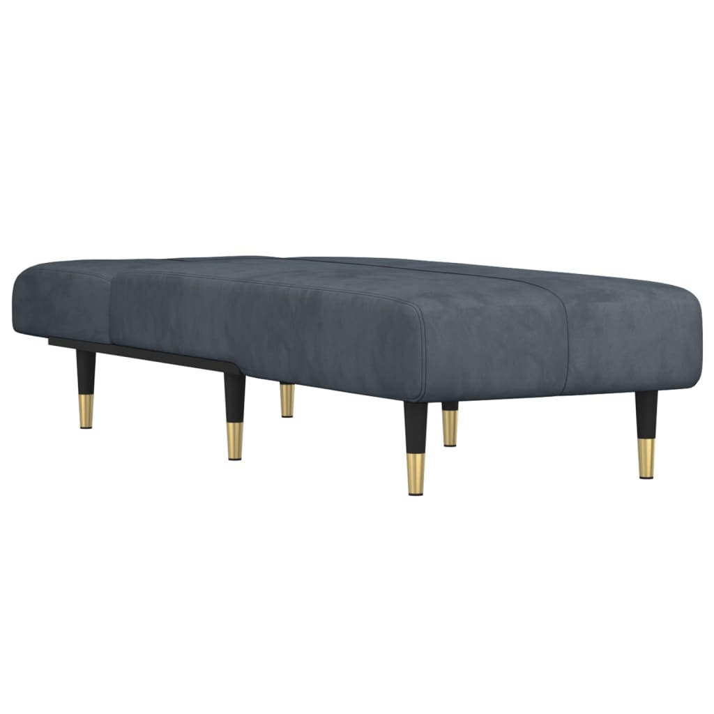 Chaise longue fluweel