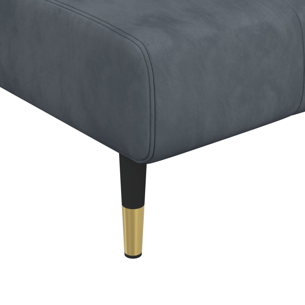 Chaise longue fluweel