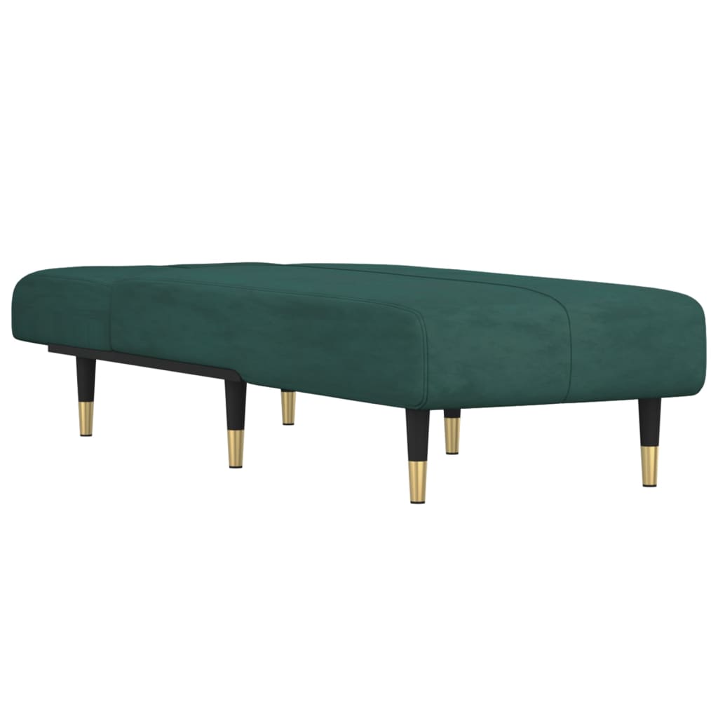 Chaise longue fluweel