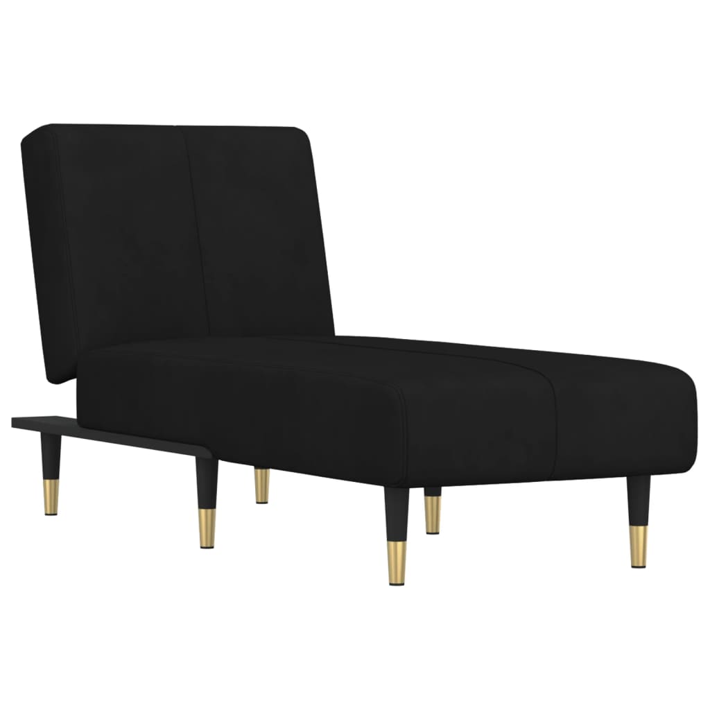 Chaise longue fluweel