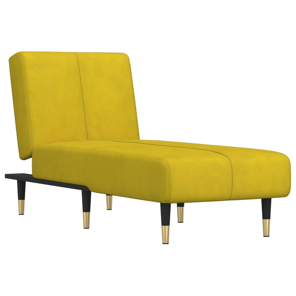 Chaise longue fluweel