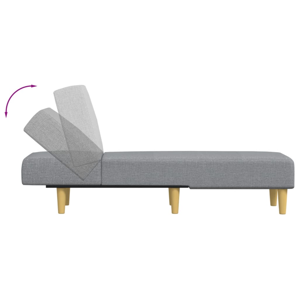 Chaise longue stof