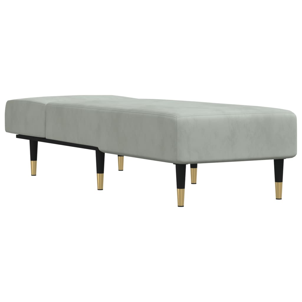 Chaise longue fluweel