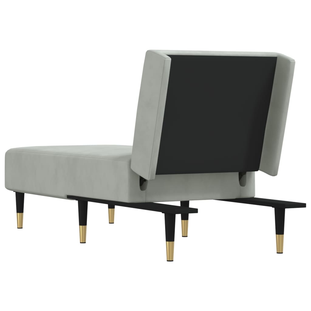 Chaise longue fluweel