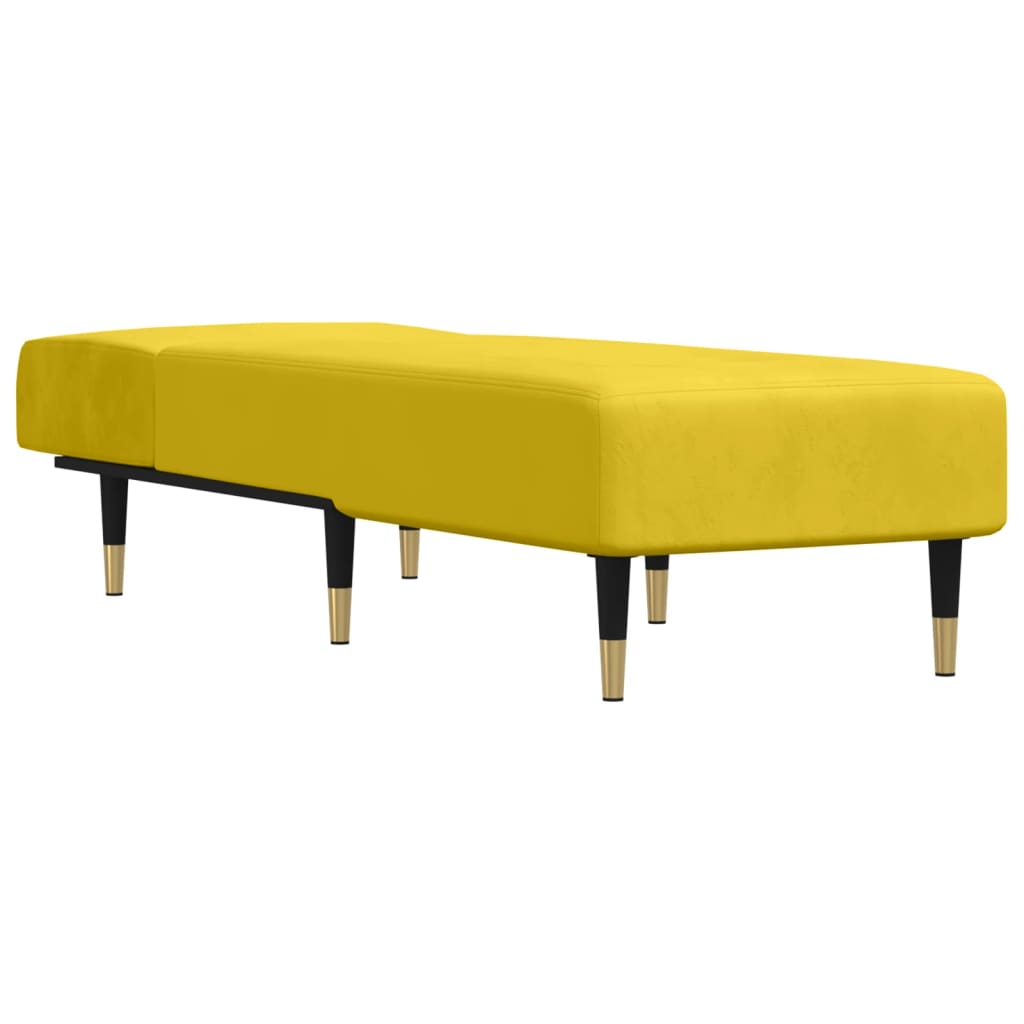 Chaise longue fluweel