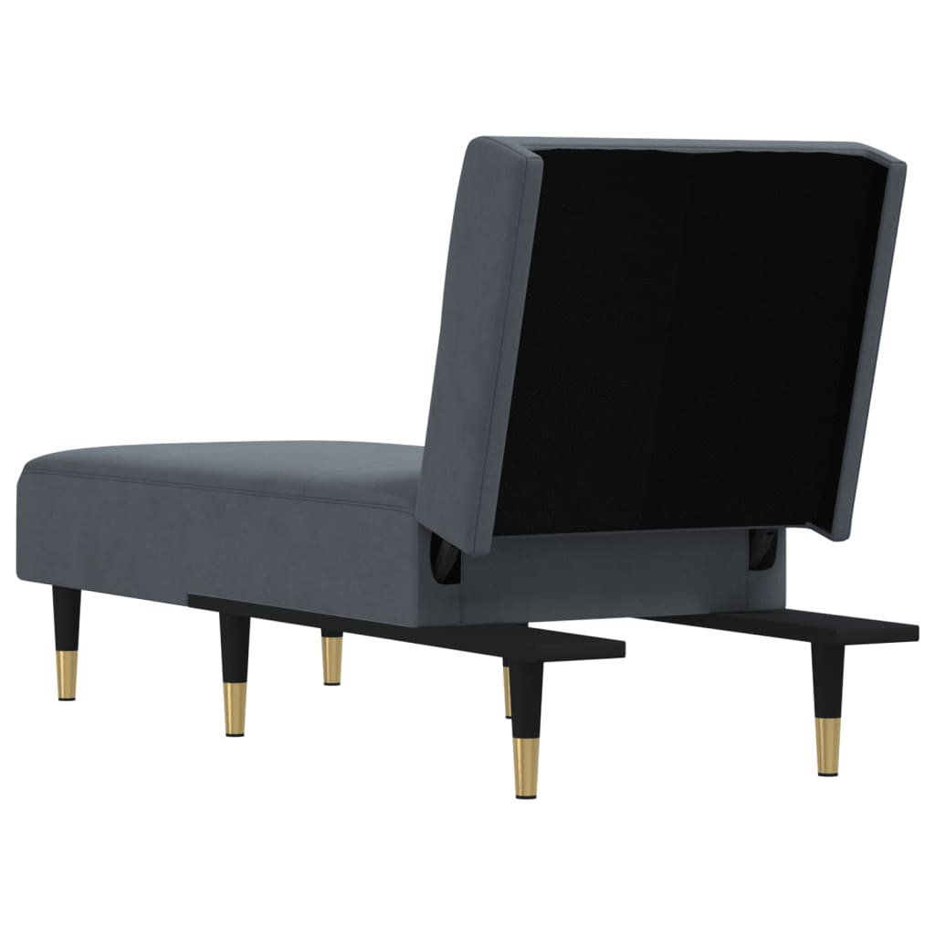 Chaise longue fluweel