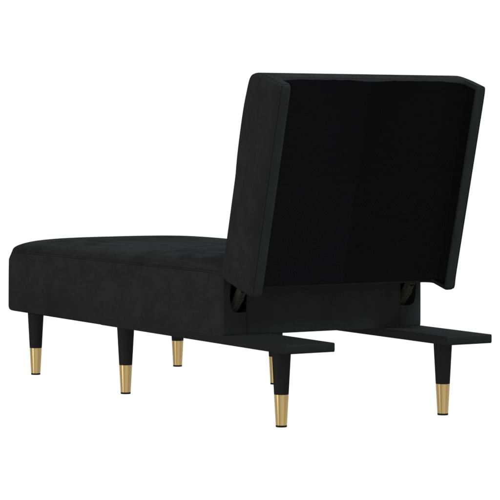 Chaise longue fluweel