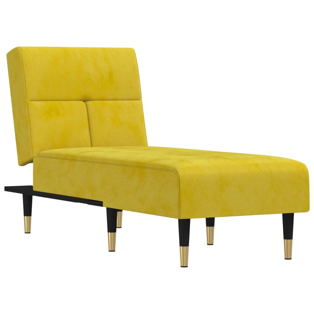 Chaise longue fluweel