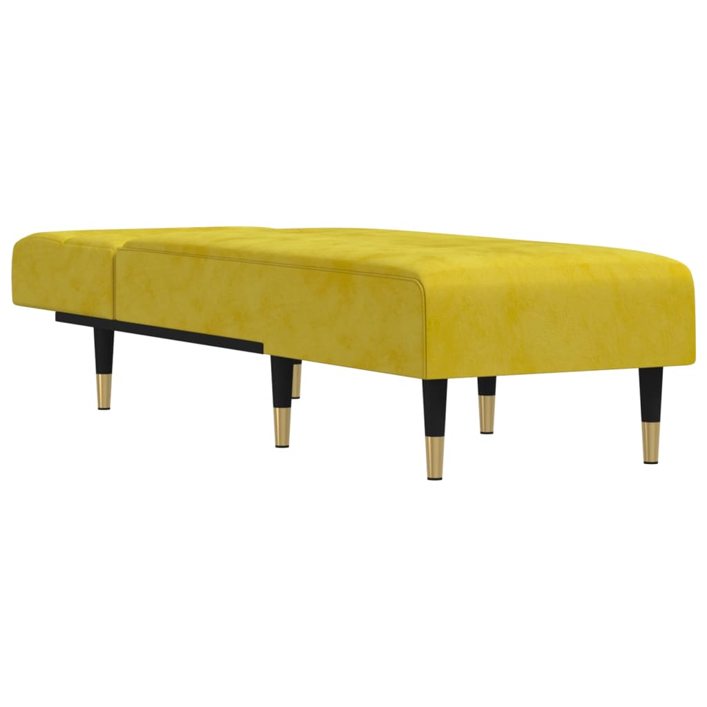 Chaise longue fluweel