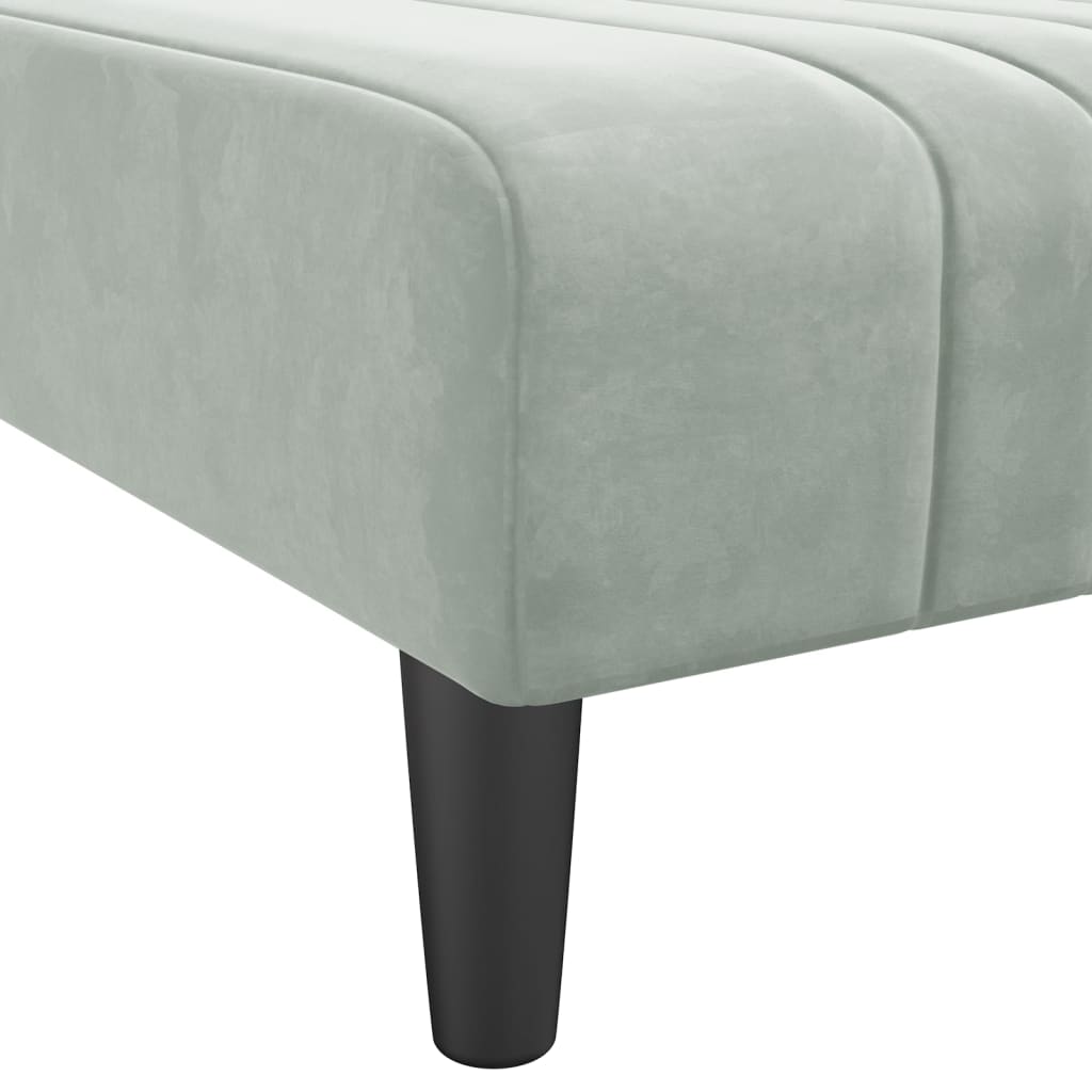 Chaise longue fluweel