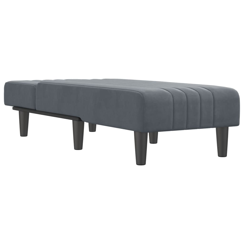 Chaise longue fluweel