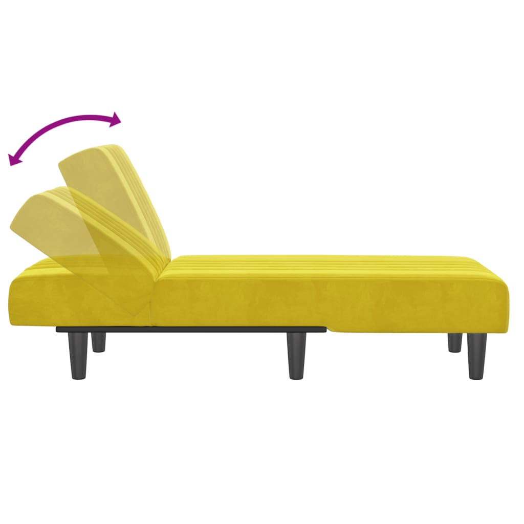 Chaise longue fluweel