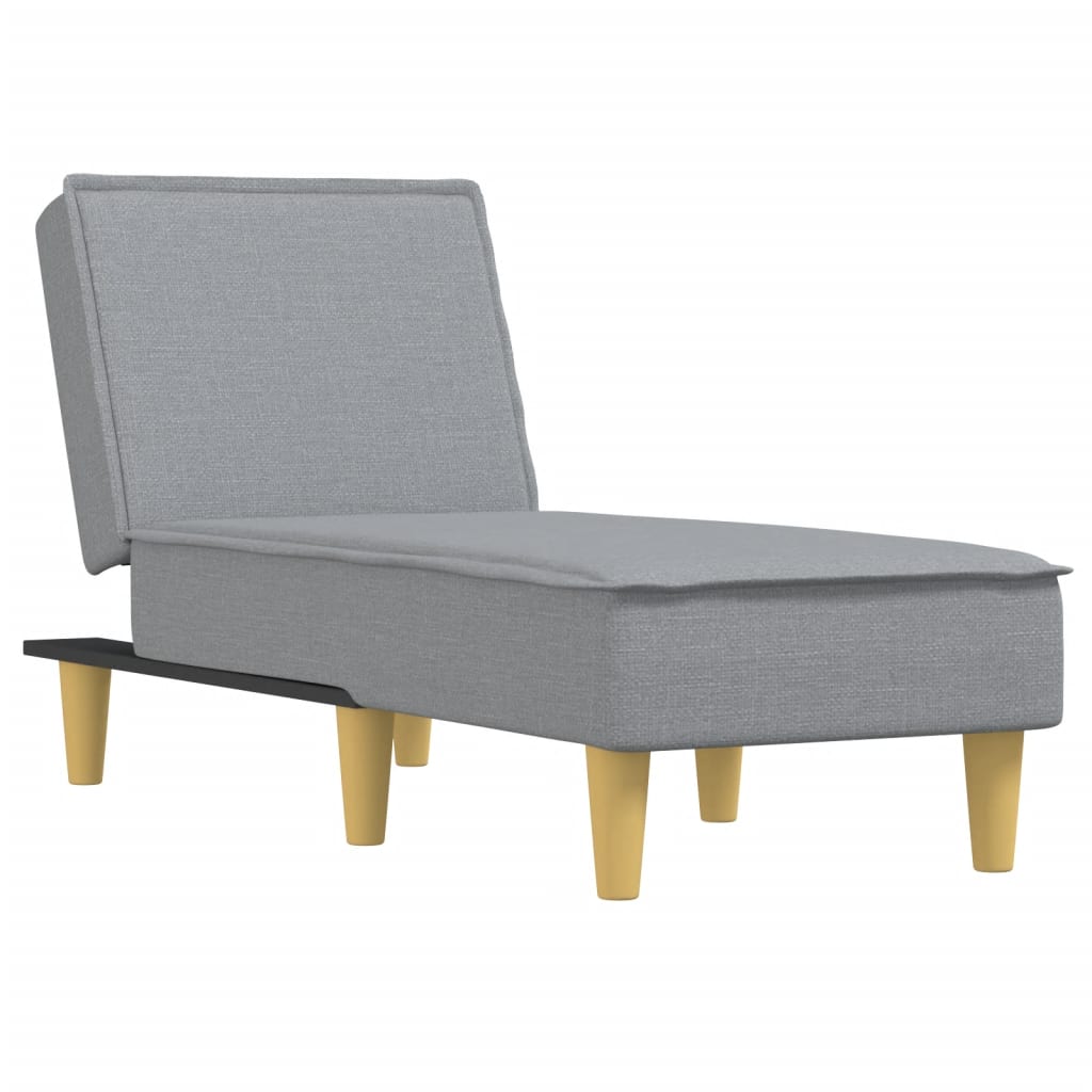 Chaise longue stof donkergrijs