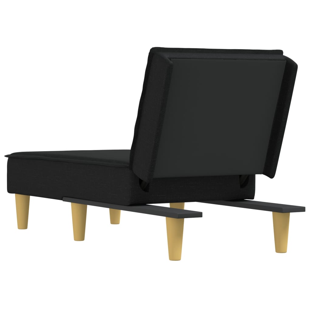 Chaise longue stof donkergrijs