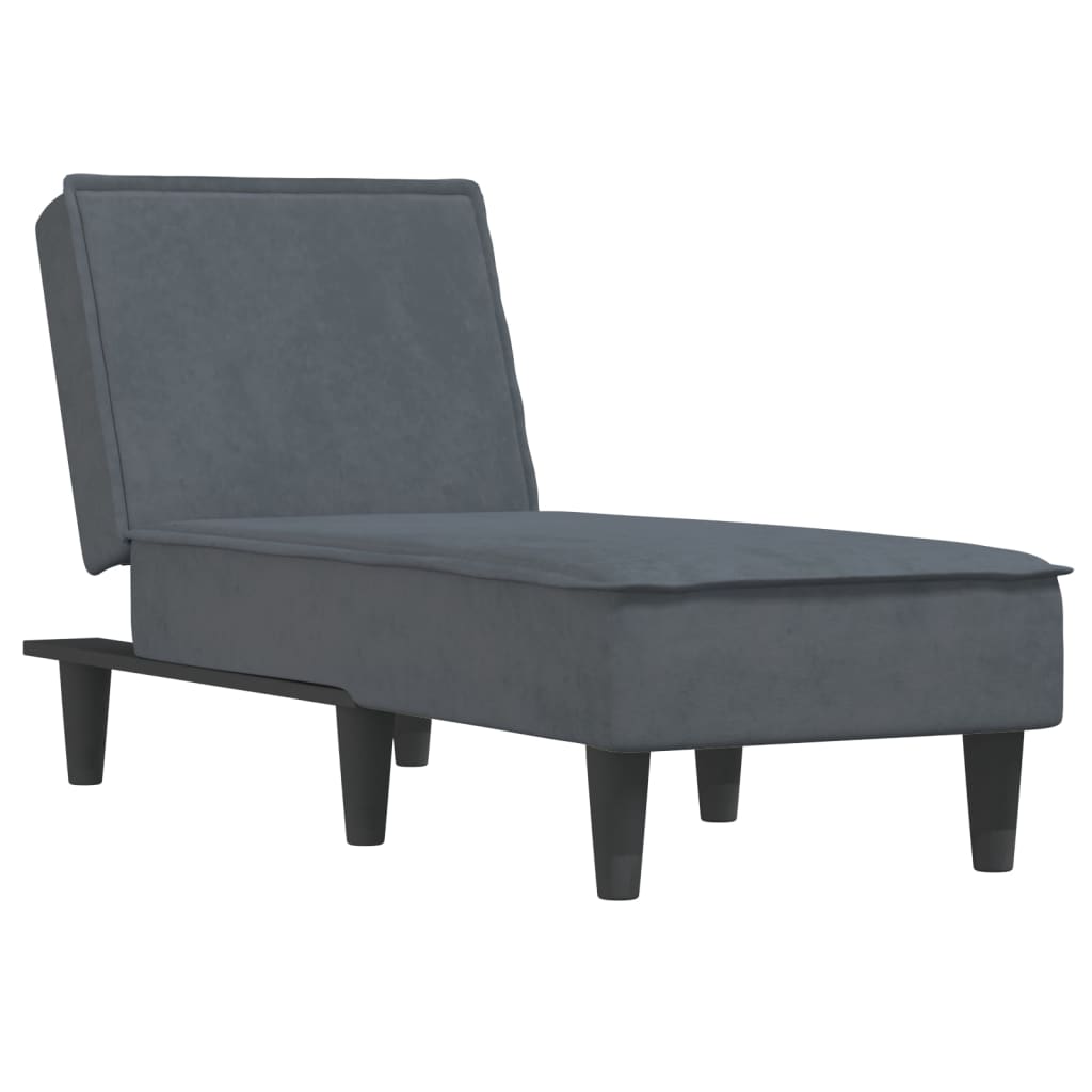 Chaise longue fluweel